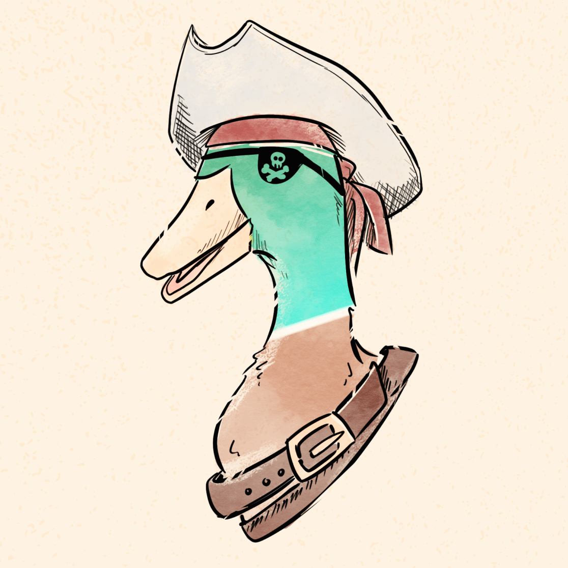 Pirate themed illustration