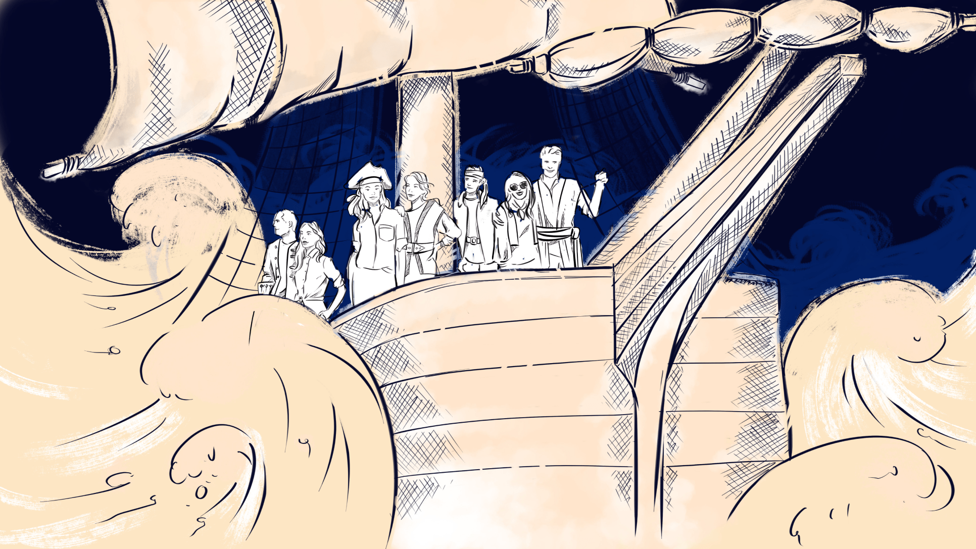 Pirate themed illustration