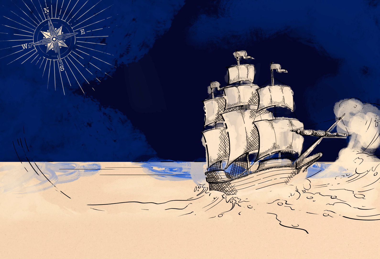 Pirate themed illustration